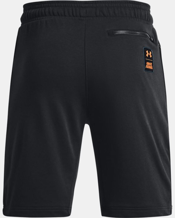 Men's UA Rival Terry Scribble Shorts, Black, pdpMainDesktop image number 6